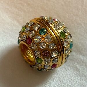 Vintage D’Orlan sphere pendant with Swarovski crystals